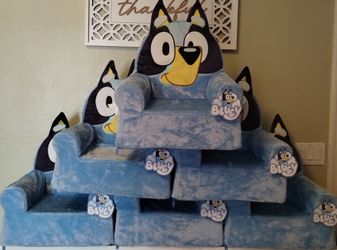 Bluey armchairs