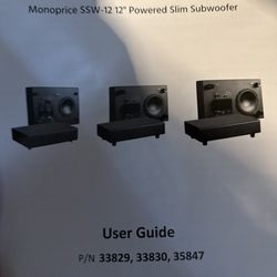 New Monoprice Slim Subwoofer 