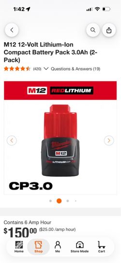 Milwaukee XC 3.0 batteries