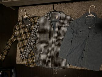 Boys Long sleeve Button ups $10 Each