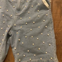 Pearl Men Jean Shorts Size Large / L blue 