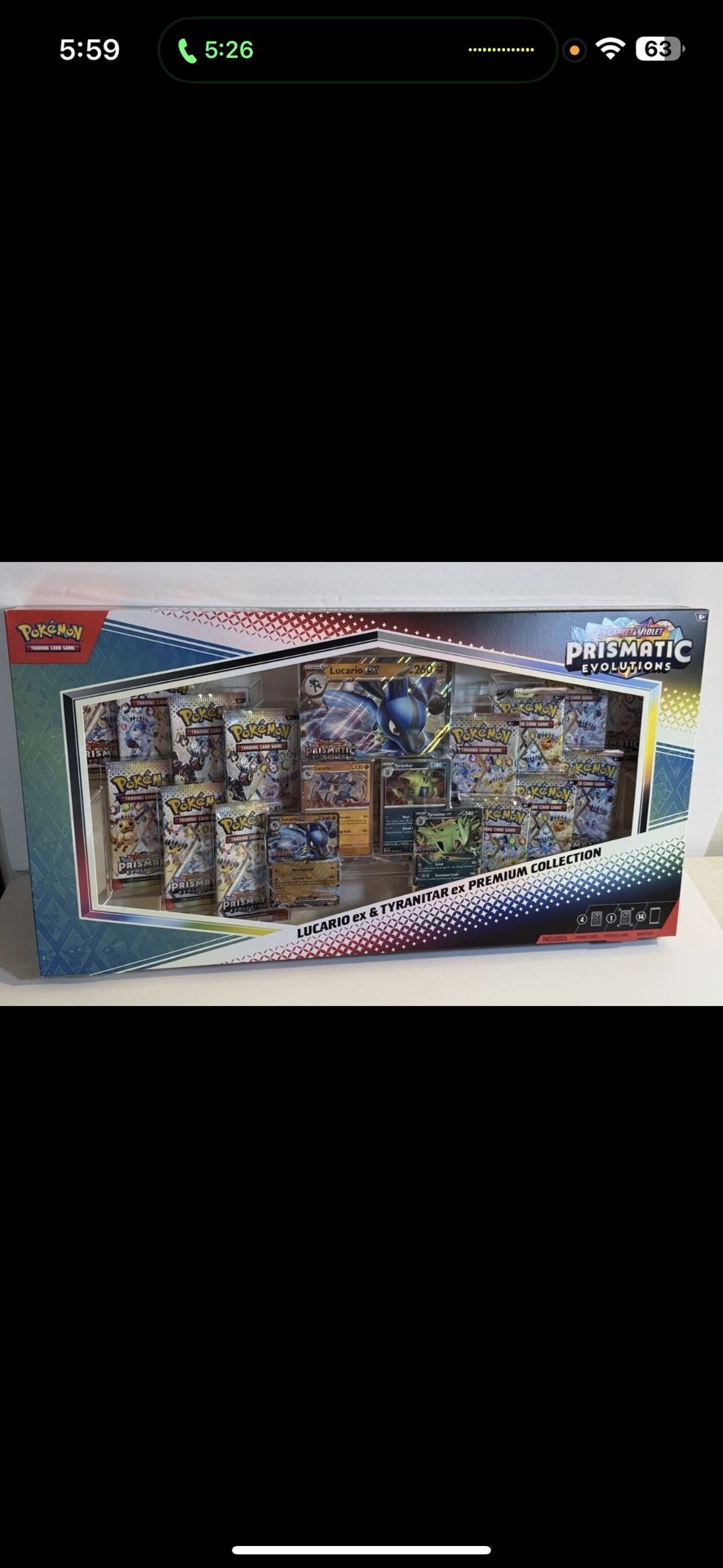 Pokemon Prismatic Evolution Collection Box