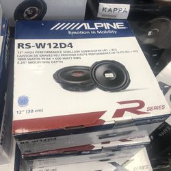 Alpine Rs-w12 On Sale Today For 399.99