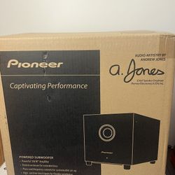 Pioneer 100 W Powered SW-8 Subwoofer