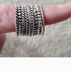 .925 Silver Stacking Rings 