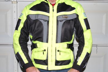 Olympia Hi-Viz Mesh Motorcycle Jacket