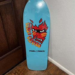 Powell Peralta Claus Grabke SP0 Skateboard Deck 287 - 10.25" Aqua