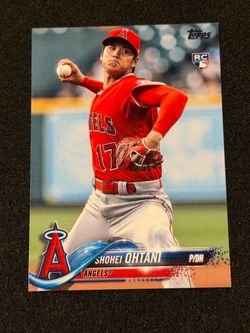 Topps 2018 Update Shohei Ohtani #US1 RC Rookie Base Pitching Red Jersey