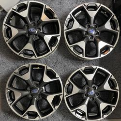 OEM 2018-2020 Subaru Crosstrek 68855 Wheel 17x7 Rim Black Machined 28111FL050