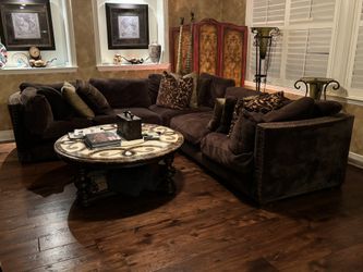 Chocolate Deep Cushion Sectional