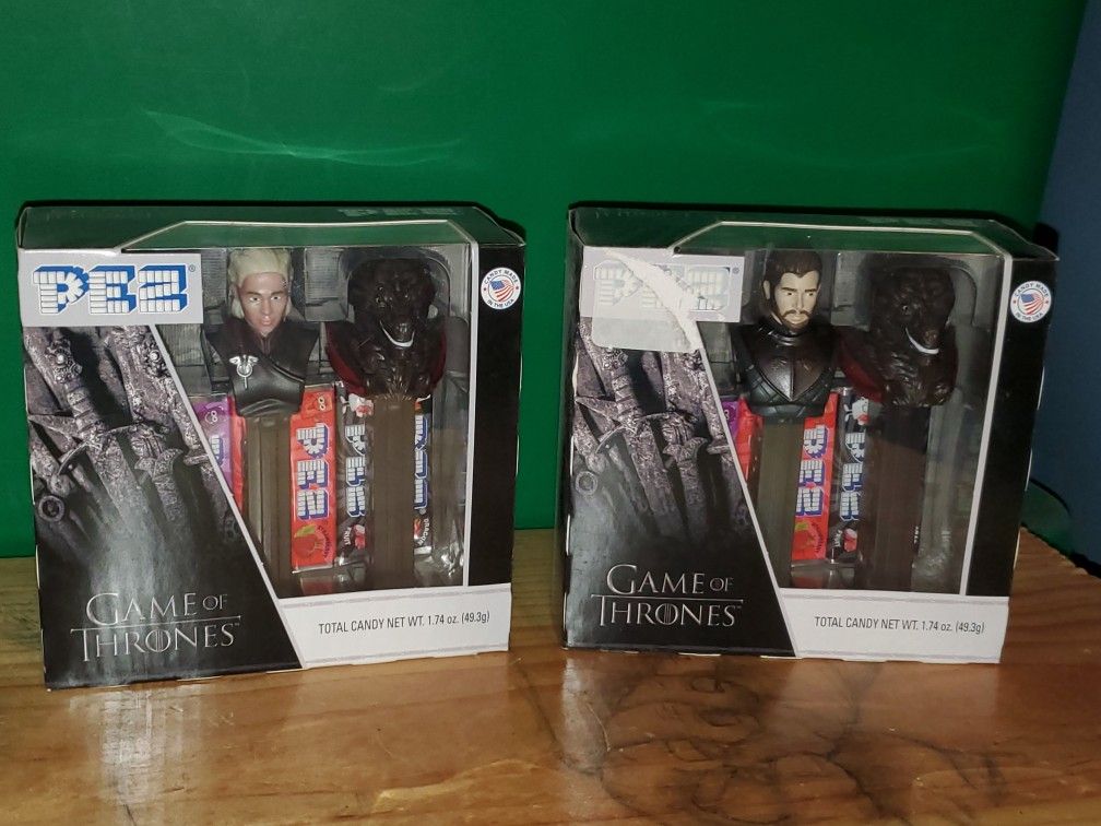 Game Of Thrones Jon Snow And Daenerys Targaryen Pez Dispensers! New In Boxes! 