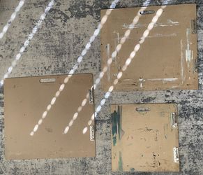 US Art Supply Artist Sketch Drawing Boards (23” x 26” and 18" x 18") - Comes w/2 Board Rubber Bands