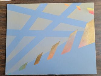 Abstract Geometric Painting Wall Art On Canvas Panel