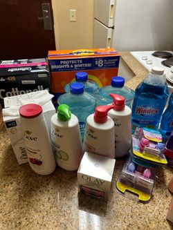 Variety Of Cleaners Vitamins Kotex