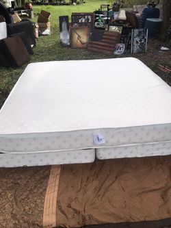 King size bed & box spring