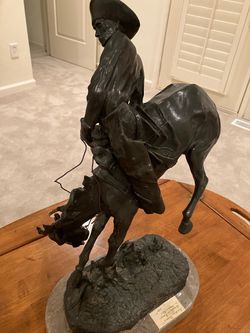 Frederic Remington Bronco Buster Statue 