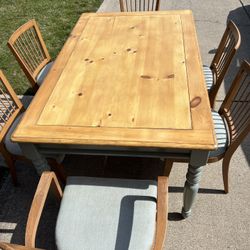 Solid Wood 6 Person Table