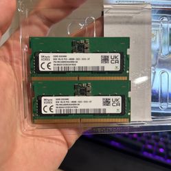 16gb (2x8gb) 4800mhz DDR5 Laptop Ram