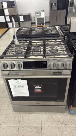 LG Smart Gas Slide-In Range Stainless Steel