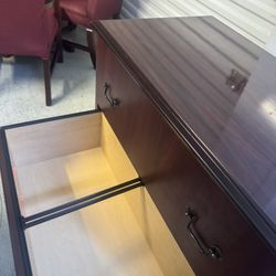 A Break room Set (1 Round Table 4 Chairs And A 2 Drawer Cabinet All For 