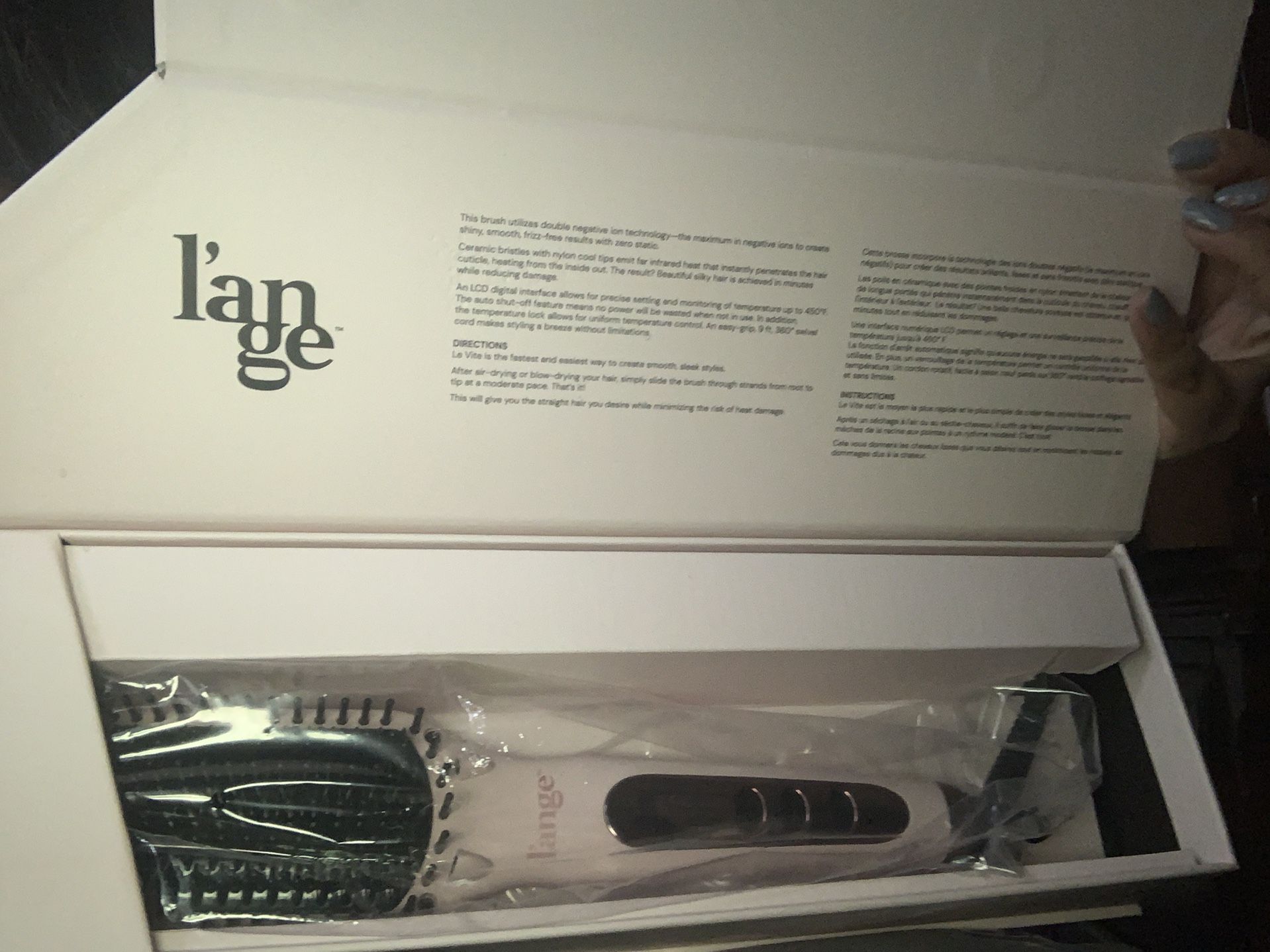 L’ange Hair Brush Straightener 