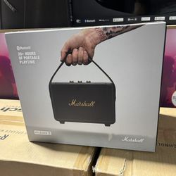 Marshall (Kilburn II) Premium Portable Bluetooth Speaker, 360° Multi-Directional Sound, 20+ Hour Battery, Water-Resistant