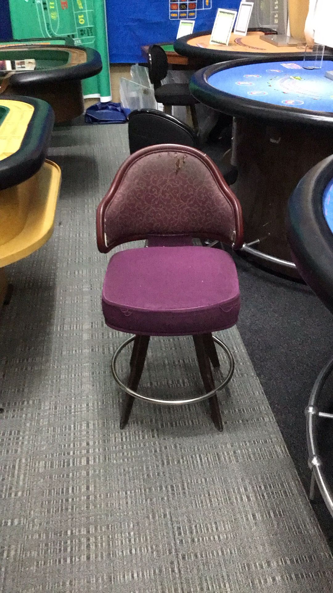 Purple Blackjack, Roulette Or Slot Machine Gaming Chair 