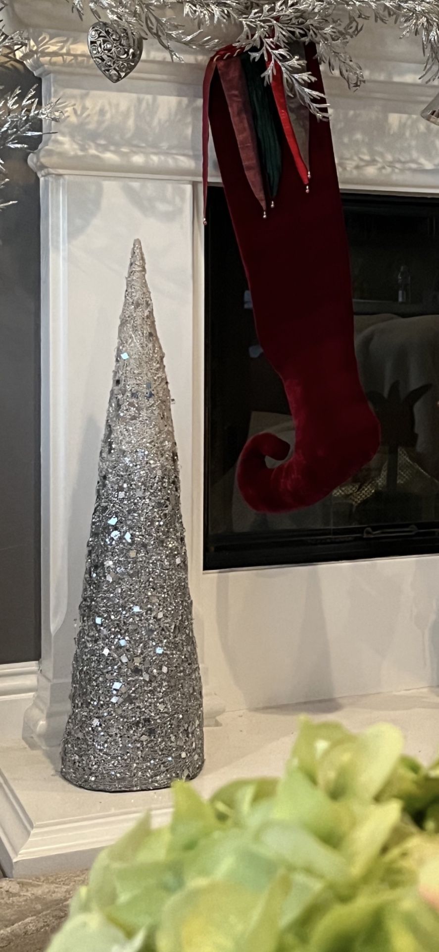 3 Ft Tall Silver Christmas Tree Decor! Great Condition