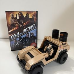 Vintage Hasbro GI Joe Jeep Combat Not Complete With CD DVD Rise Of Cobra GIJoe