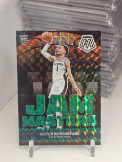 Victor wembanyama Rookie card green jam masters mosaic prizm spurs