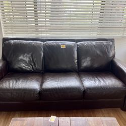 Basset Leather Couch