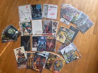 Signed Comic Books Todd McFarlane Jim Lee Alex Ross Rob Liefeld Scott Snyder and More Marvel DC