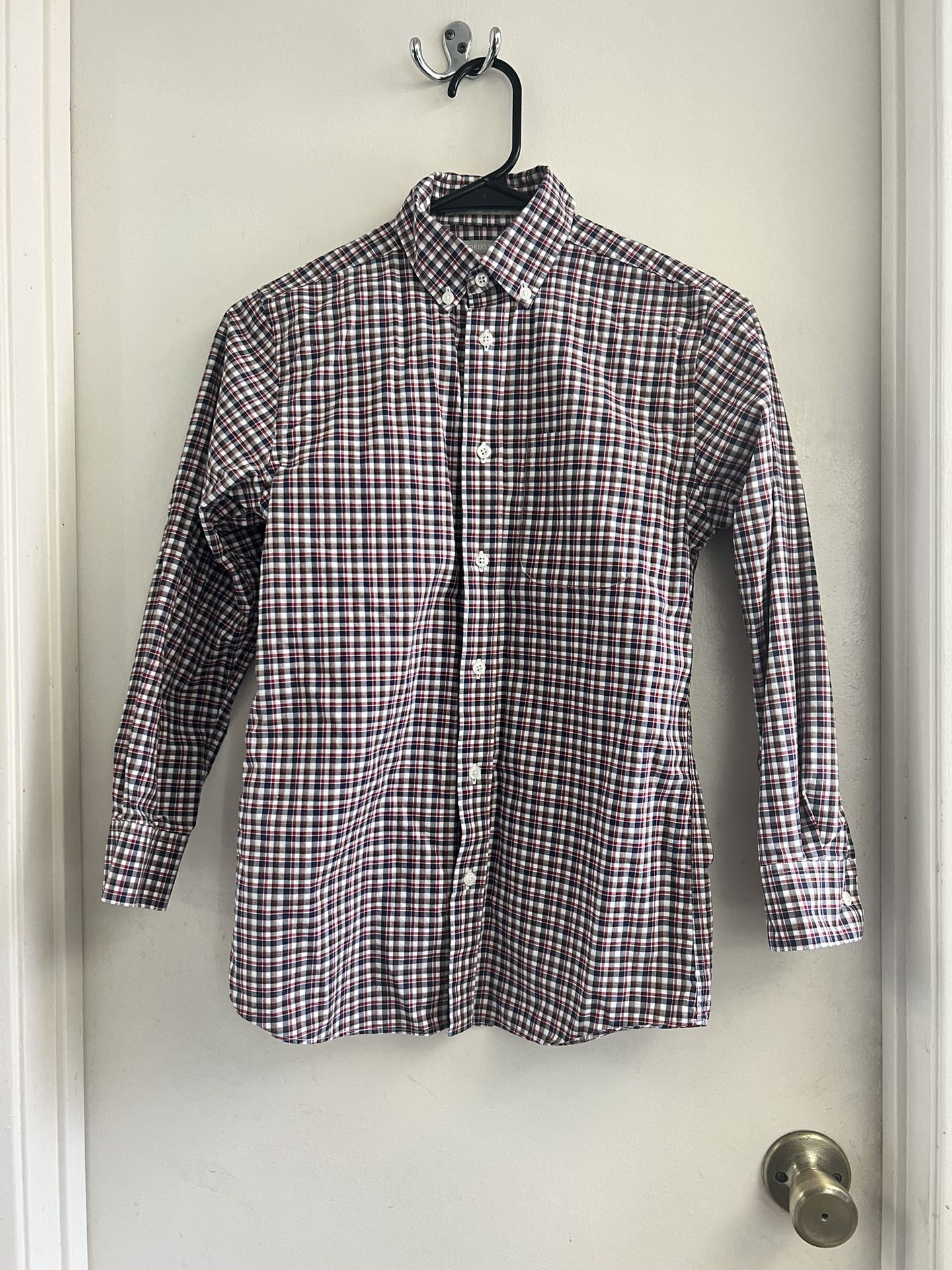 Nordstrom boys / kids Size 10 Plaid dress shirt 