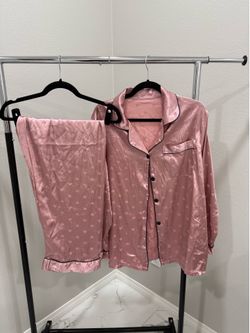 Pink satin Pajamas
