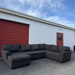 Gray Ashley Sectional Couch Sofa