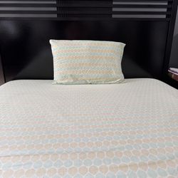 Queen Bed with spring Box Foundation