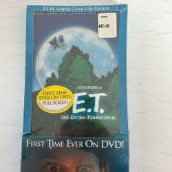 Sealed ET The Extra Terrestrial DVD Full Screen From 2002