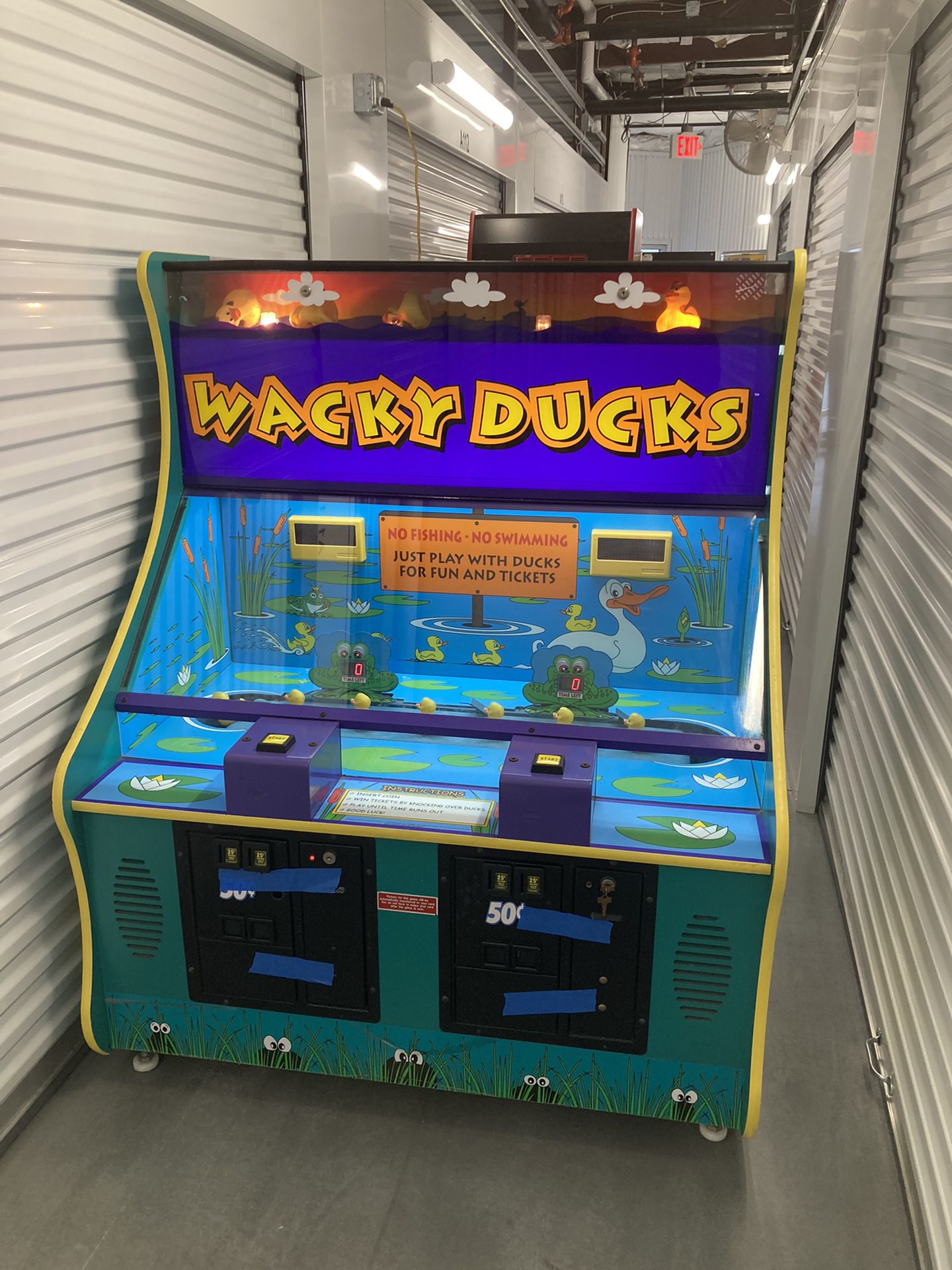 ICE Wacky Ducks 1-2 Player Ticket Redemption Arcade Game 
