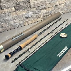 SAGE XP 1090-4 GRAPHITE IIIe FOUR SECTION 9' #10 Weight FLY ROD with TUBE & SOCK!!!