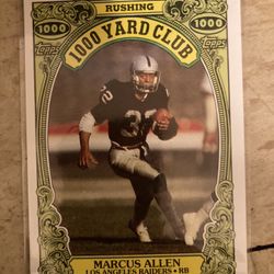 5 Marcus Allen NFL Raiders Football Cards