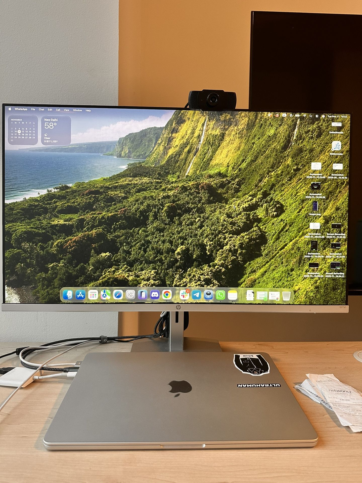 Lightly Used HP Height Adjustable Full HD Slim Monitor