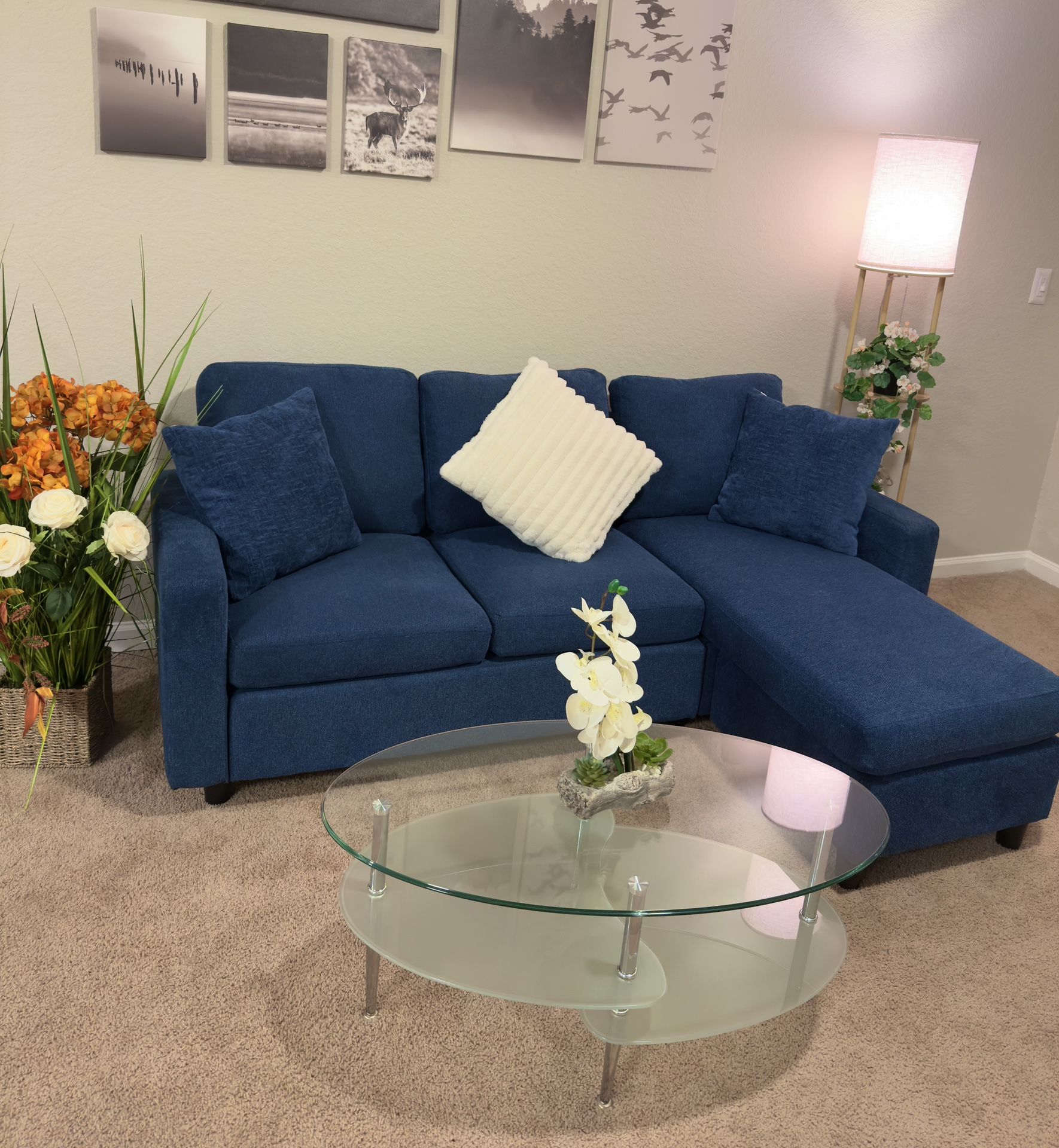 Blue Sectional Sofa
