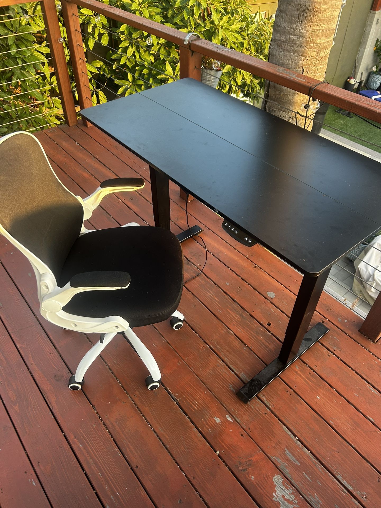 Electric Standing Desk And Chair