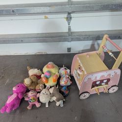 Push toy, stuffed animals