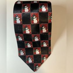 Hallmark Yule Greetings Tie Christmas Necktie Seasonal Elegant Designs, Holiday