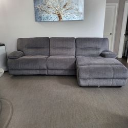3 Piece Recliner Couch Chaise