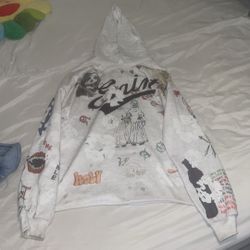 Saint Denim Tear Hoodie