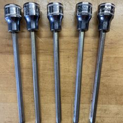 Snap On Metric Ball Hex Bit Socket Drivers