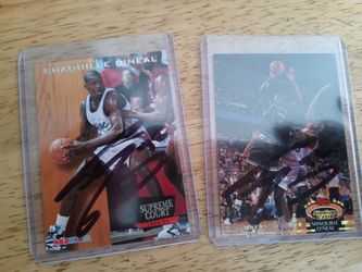 Autograph Shaq Cards.