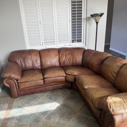 Leather Couch And Recliner